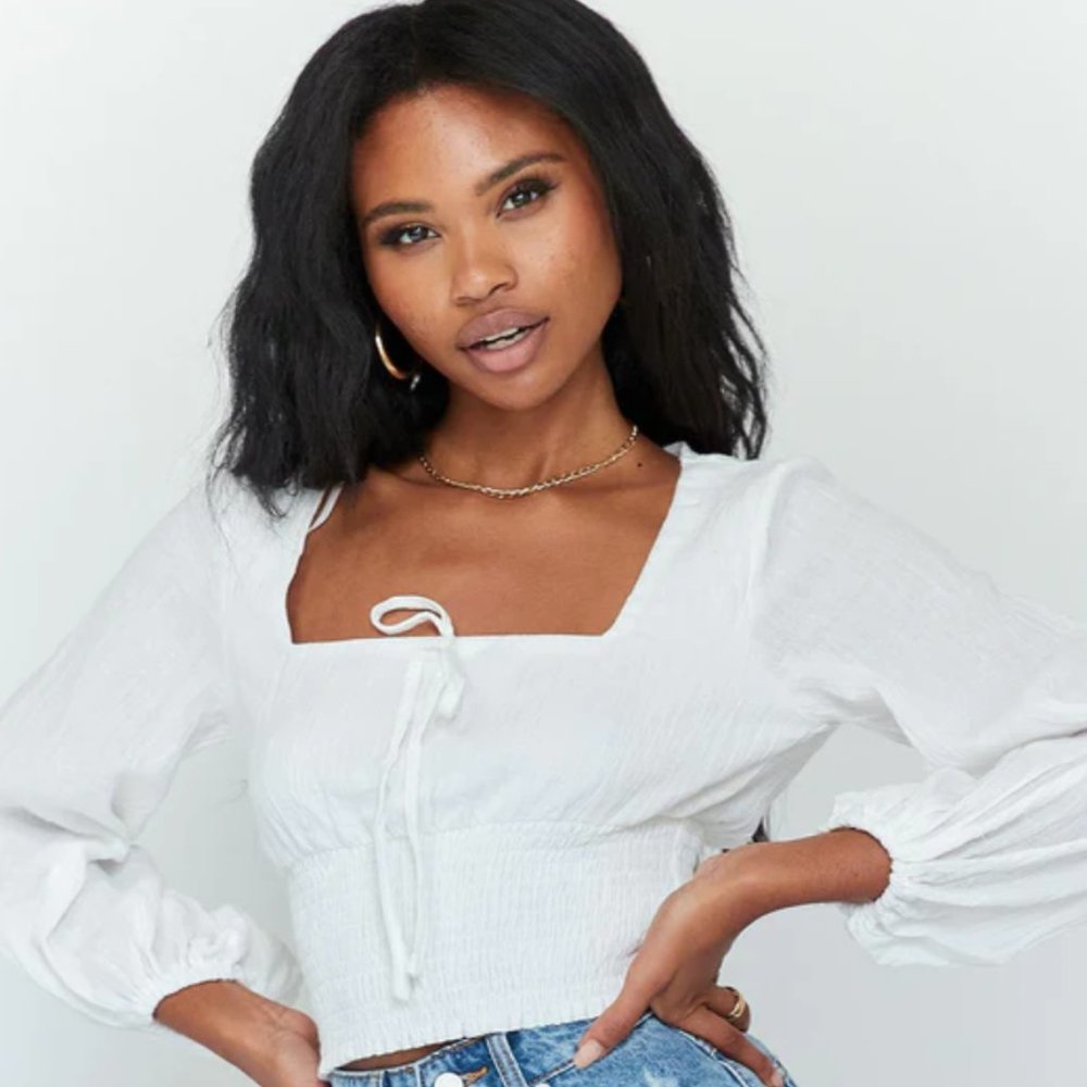 Long-Sleeved Blouse